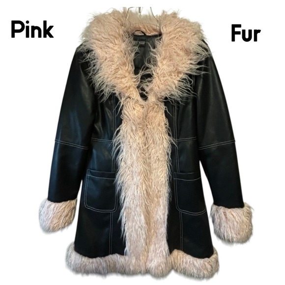 CURRENT MOOD Coat for the Misfits & the Miss Legits Vegan faux fur Whimsey goth - Picture 2 of 12